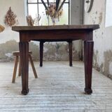 Solid oak farmhouse table 185cm