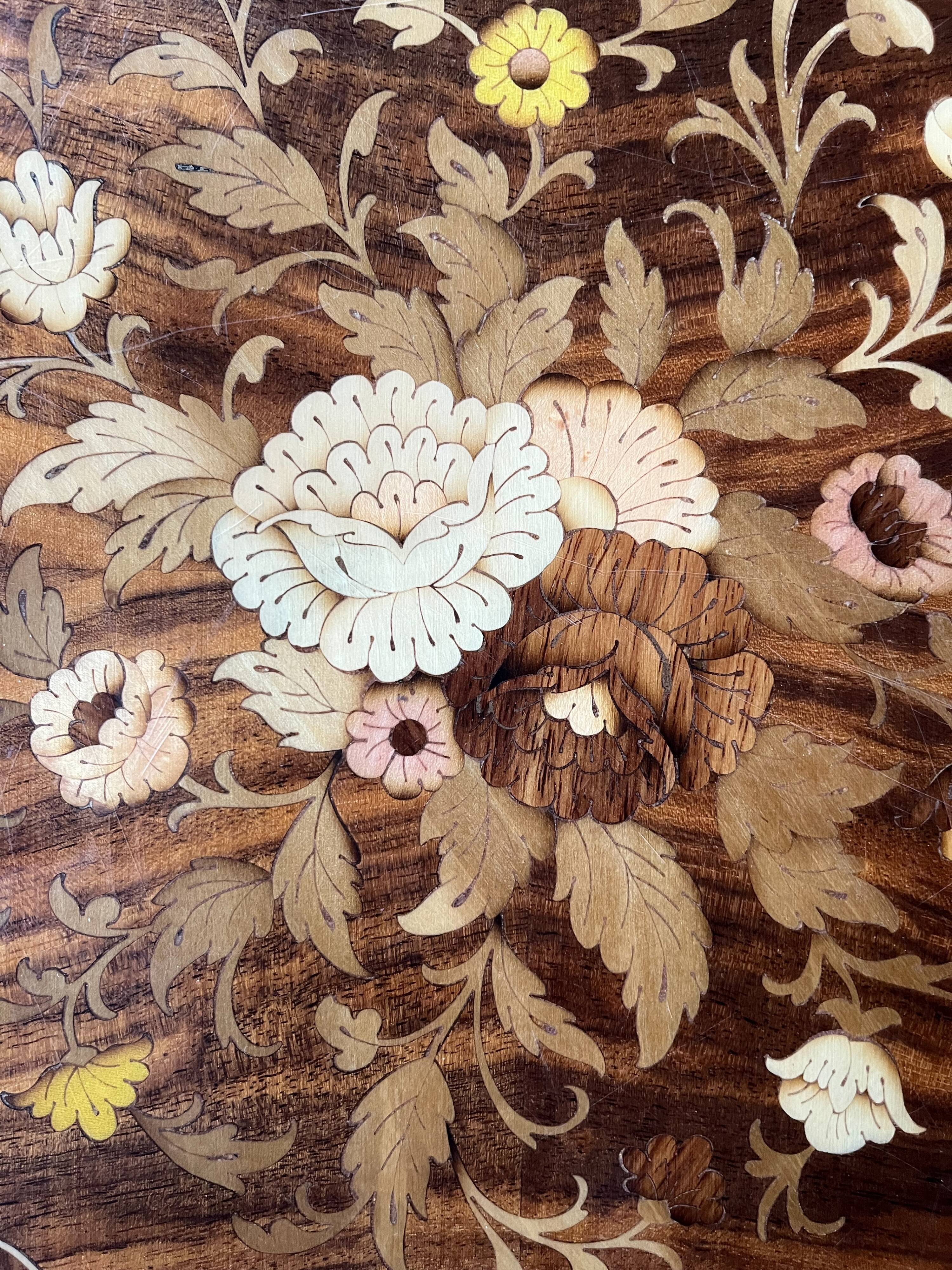 Mid-Century Italian Marquetry Multi-Game Table in Walnut & Mahogany, c. 196