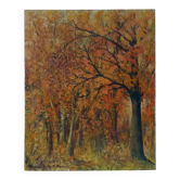 Oil painting, undergrowth landscape
