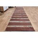 Turkish Vintage Kilim Oushak Handmade Woven Wool Runner Rug 73x350