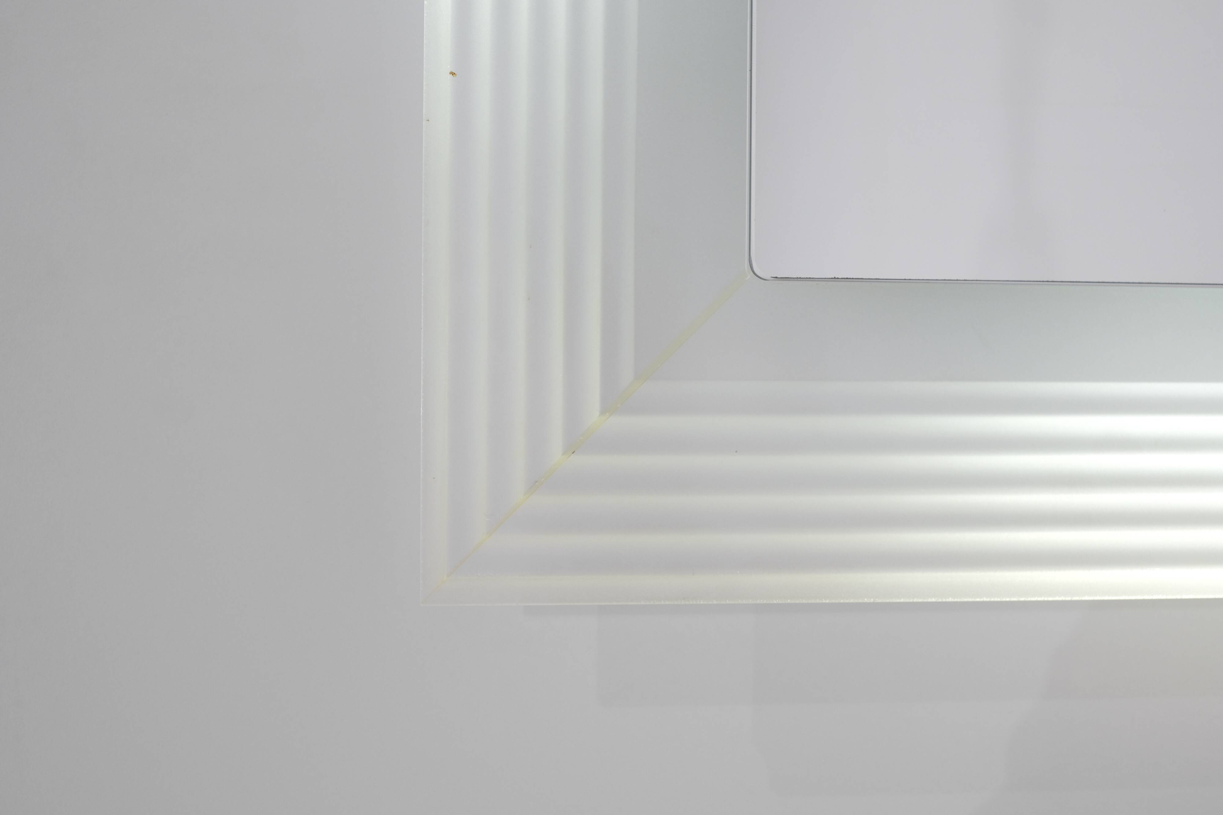 Vintage Square Glass Mirror, Italy 1970s.