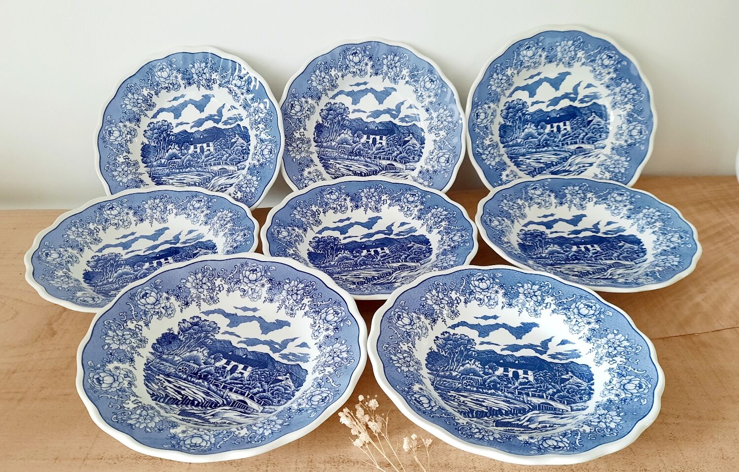 Hollow plate Swiss Landscape vintage