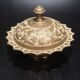 Metal lidded pot made in India