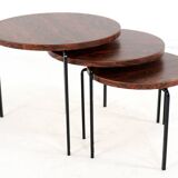 Round nesting tables 'Eindhoven' mid century