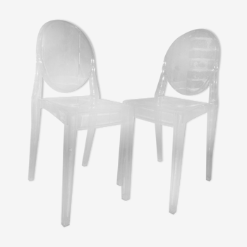 Ghost Victoria chairs by Philippe Starck for Kartell