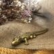 Crocodile en laiton