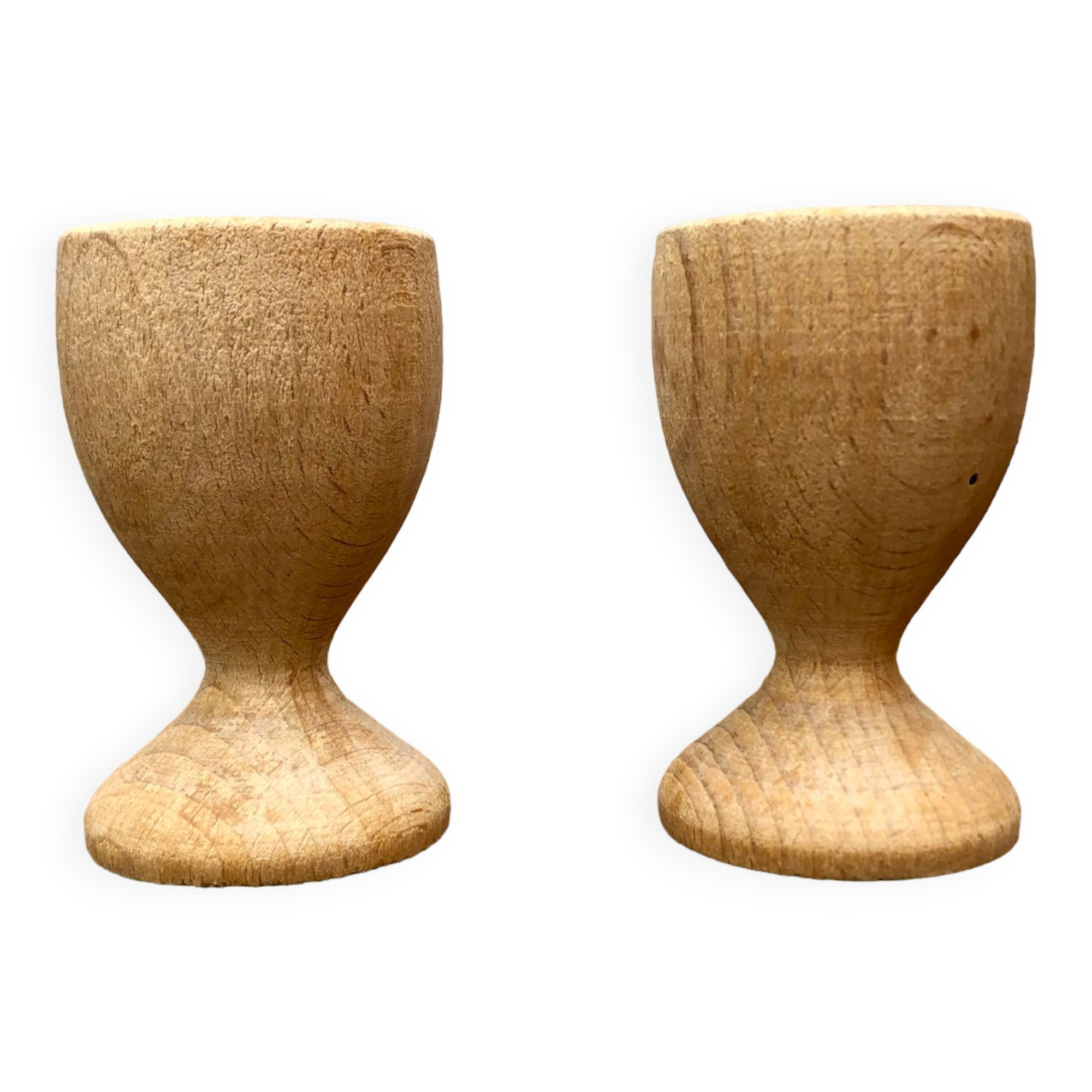 HappyROSS Meins-Deins Wooden Egg Cups, Set Of 2