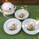 Soup set, tureen and 9 hollow plates 60s Winterling Bavaria