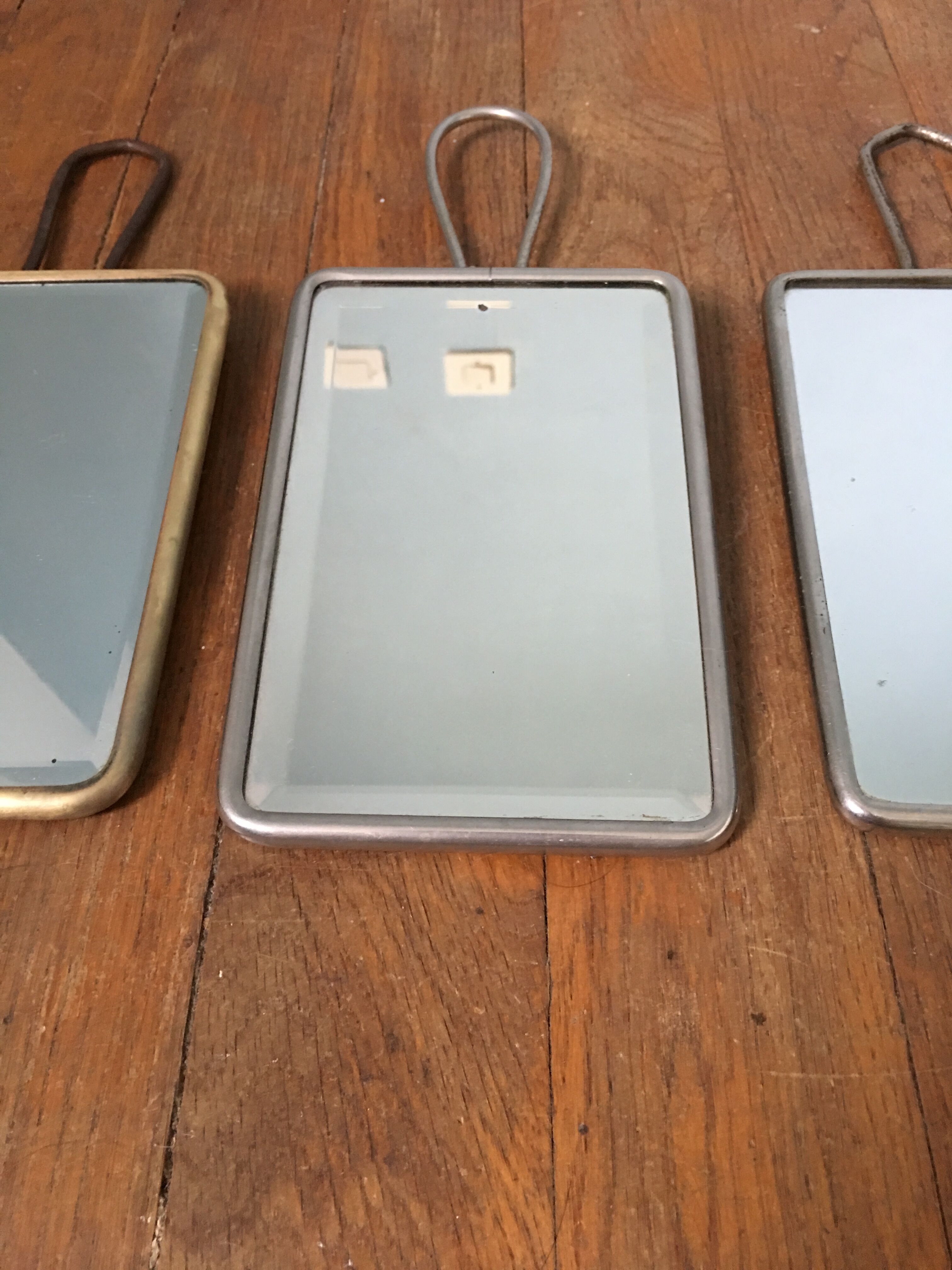 Set 3 barber mirrors 17x11.5