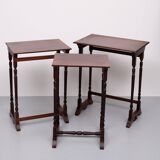 Antique England Victorian nesting tables 1880s