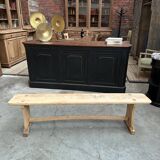 Ancien banc en orme massif