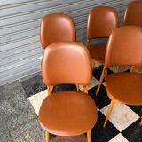 Series of 8 Pegase chairs by Baumann
