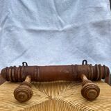 Bamboo coat rack with 2 hooks