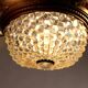 Antique Art Nouveau wrought iron chandelier, 20th century