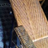 Vintage rattan lounge chair