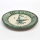 4 Vietri plates decorated by Fabbrica Ceramica Avallone, 1930s