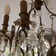 brass and crystal chandelier