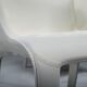 Gio dining chairs in ecru leather by Walter Knoll, Germany, 2000s, set of 8