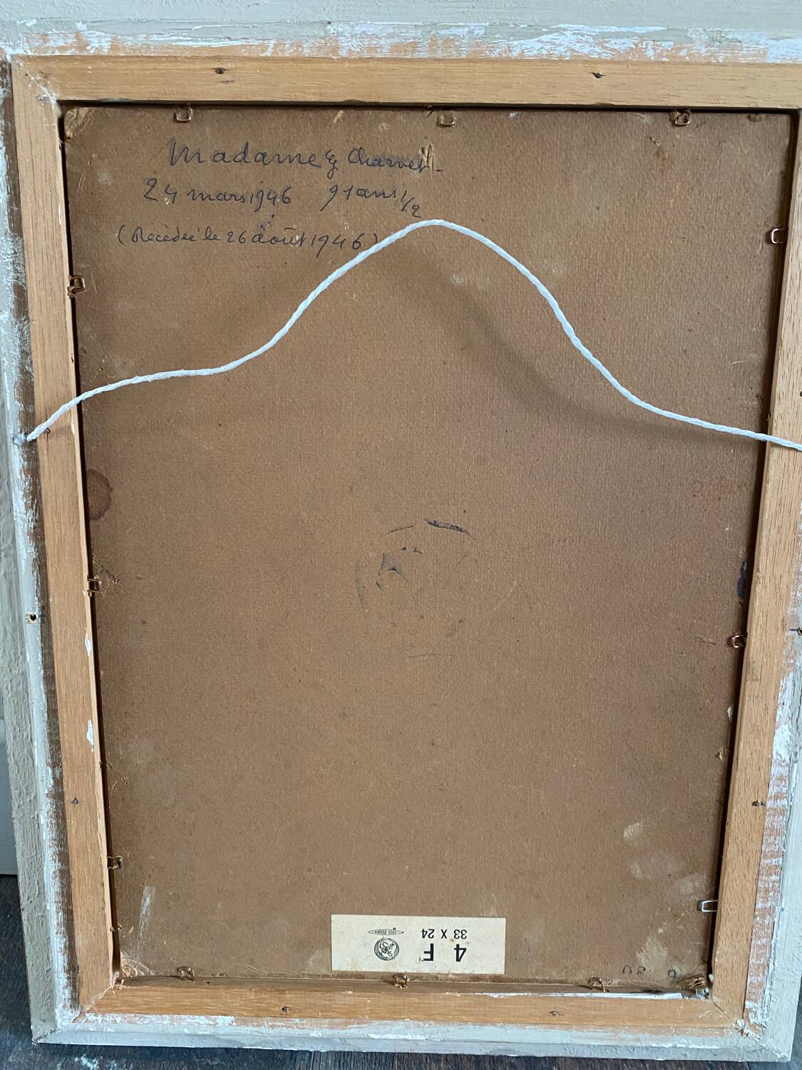 Portrait 1946 Madame Charvet