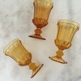 Set of 6 wine glasses Ambers