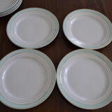 Assiettes Luneville modèle Régence