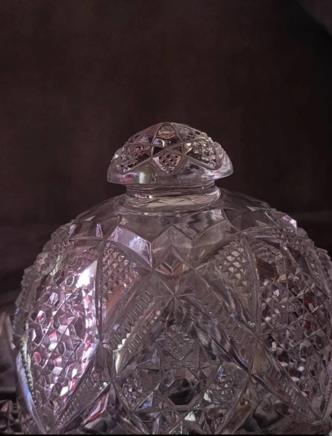 Antique cut glass butter dish – Luxury & elegance of the dining table art