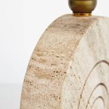 1970's original vintage travertin Table Lamp