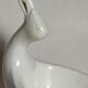 Empty pockets bird soap holder white ceramic Art-deco