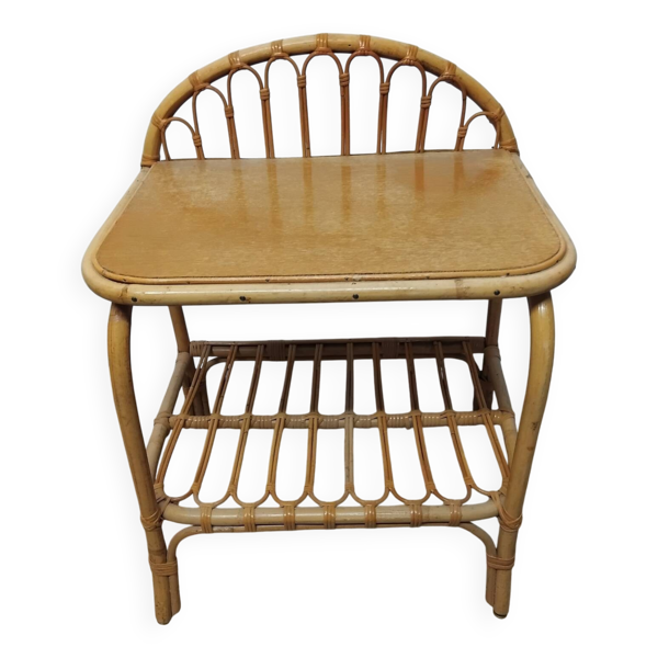 Table de chevet en Rotin