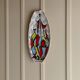 Multicolor Hand-Painted Ceramic Wall Plate, Vintage Studio, Italian 1970s Mid-Century Design