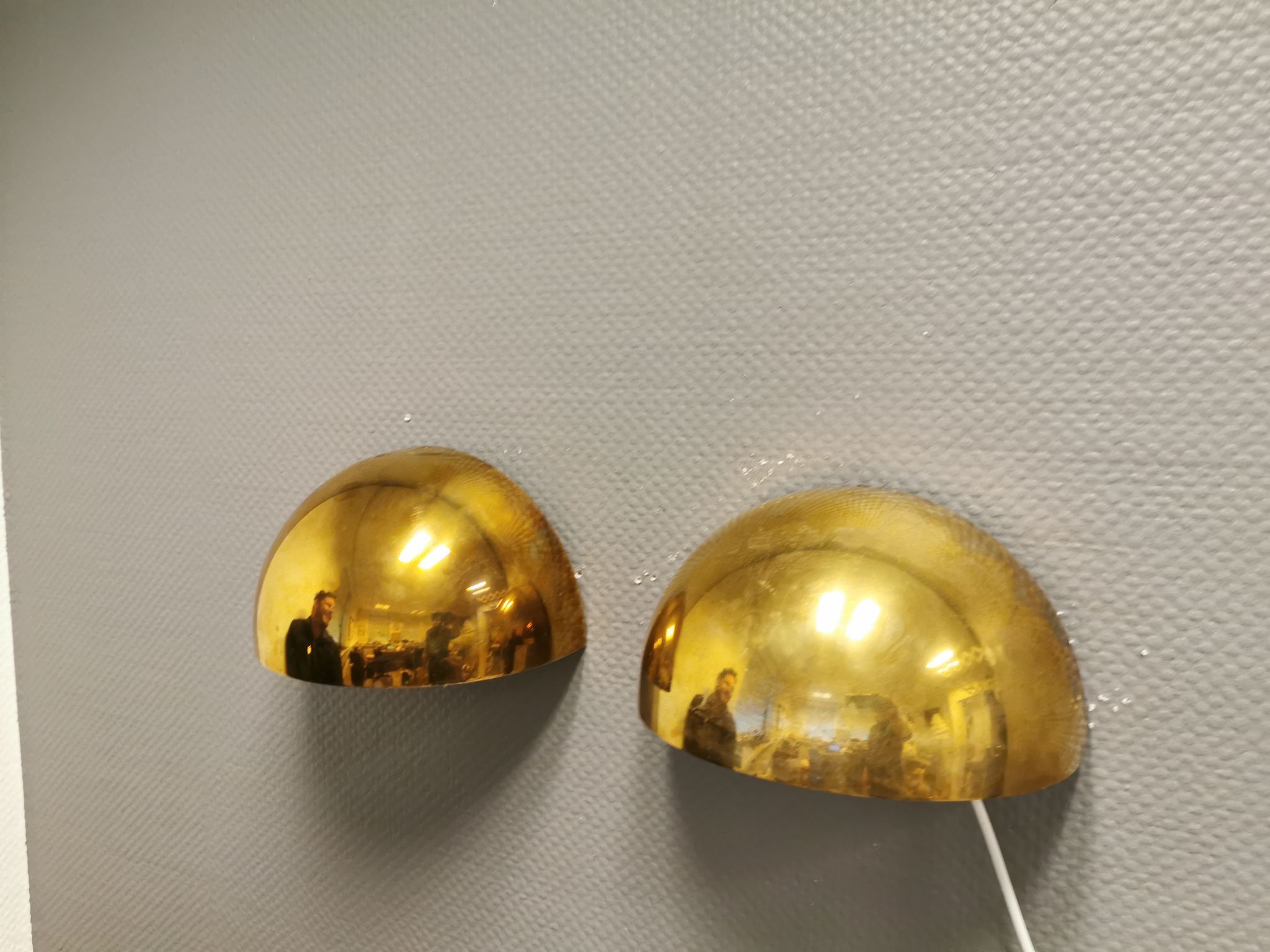 Pair of wall lamps designed by torsten thorup & claus bonderup, model quarto for focus denmark.