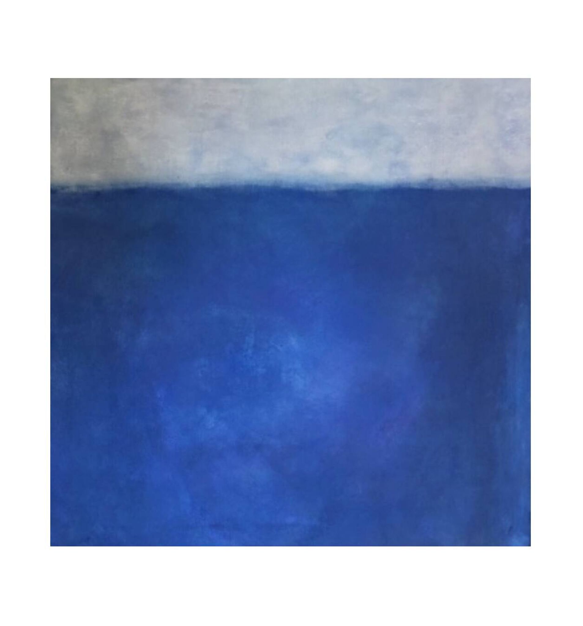 Tableau Bleu Blanc Abstrait
