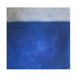 Tableau Bleu Blanc Abstrait