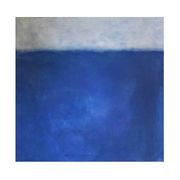 Tableau Bleu Blanc Abstrait