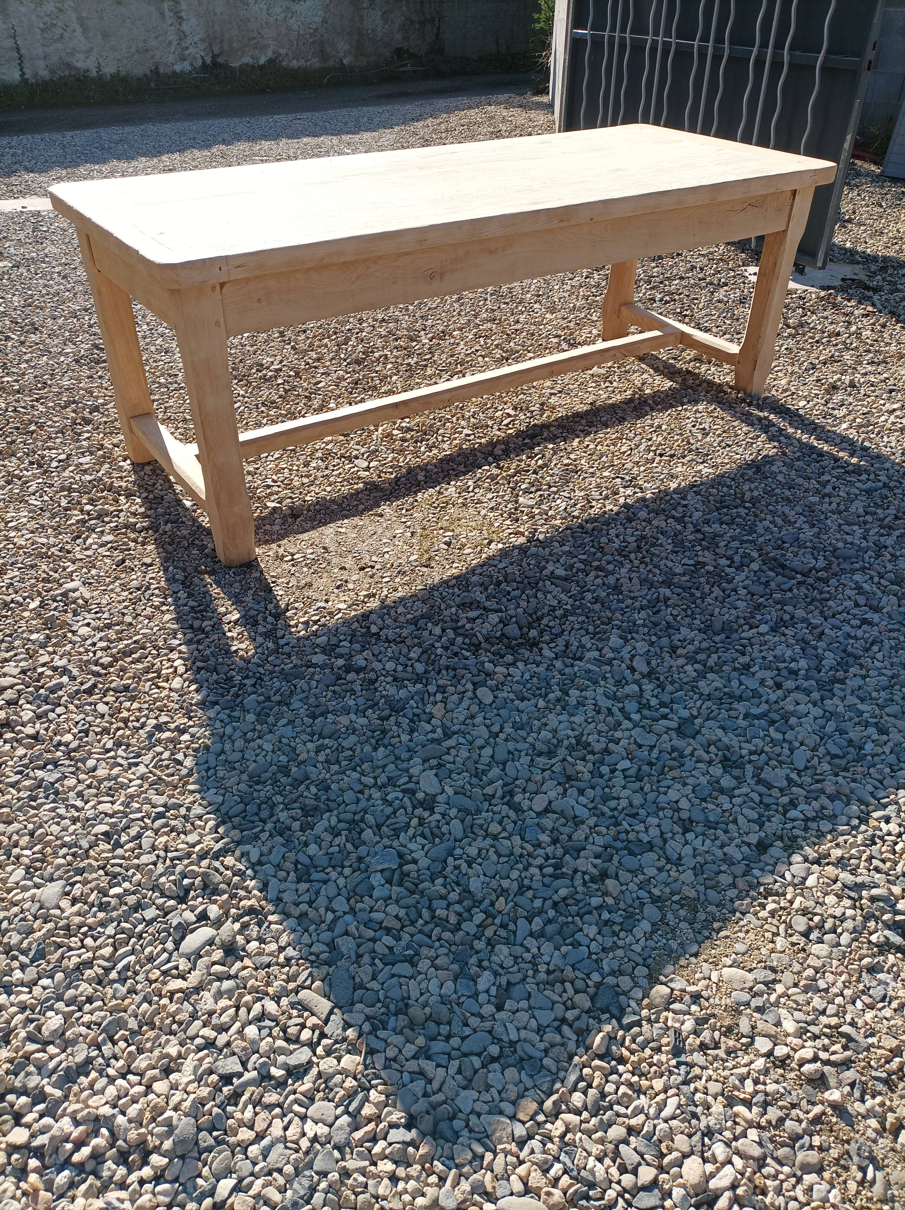 Old solid oak farmhouse table