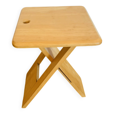 Tabouret pliant en pin massif par Adrian Reed