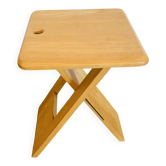 Tabouret pliant en pin massif par Adrian Reed