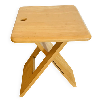 Tabouret pliant en pin massif par Adrian Reed
