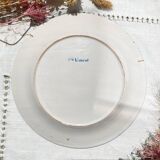 2 assiettes st clement luneville xixème  motif fleuris