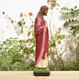 Sacred Heart of Jesus statuette in hand-painted resin - 40 cm - Made in Italy