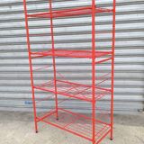 Modular lacquered metal shelf 1980