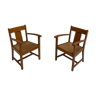 Suite de deux fauteuils des années 30/40