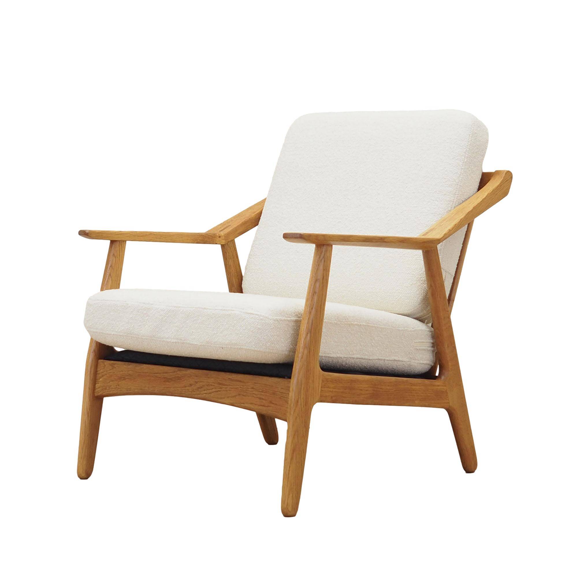 Oak armchair, Danish design, 1960s, designer: H. Brockmann Petersen, production: Randers Møbelfabrik