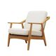 Fauteuil en chêne, design danois, années 1960, designer : H. Brockmann Petersen, production : Randers Møbelfabrik