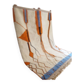 Tapis marocain tissé à la main - style Beni Ouarain - motif orange - laine - 280 x 190 cm