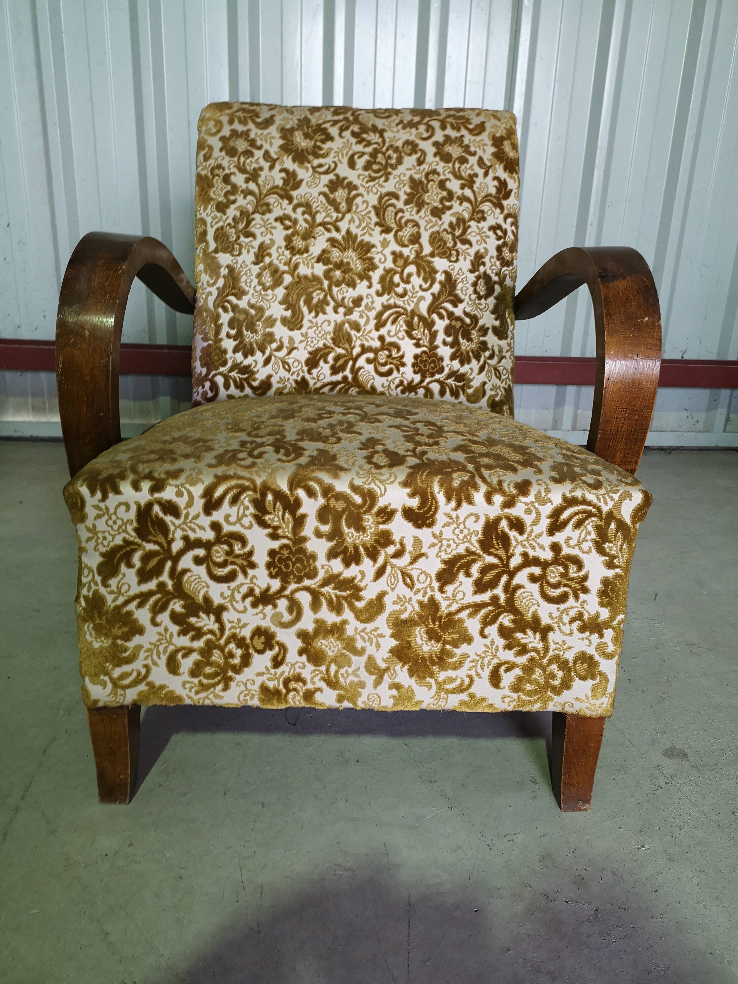 Pair of art deco armchairs