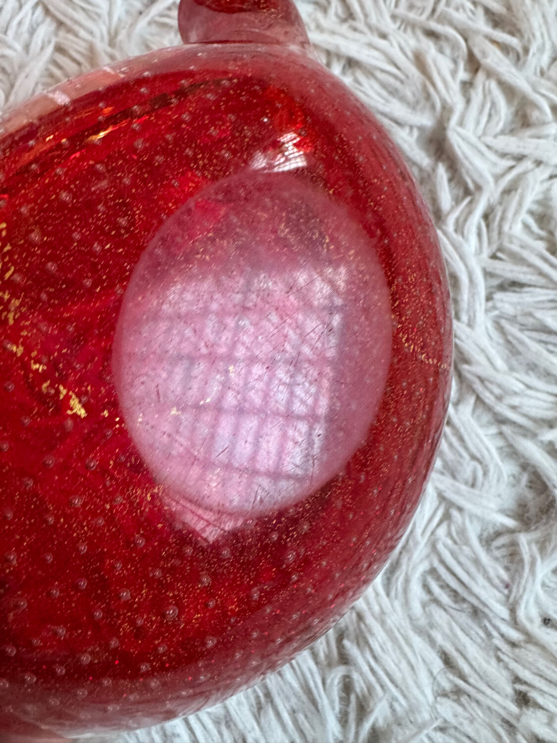 Murano Sommerso pocket emptier from the 70s