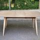 Renovated Scandinavian extendable dining table in teak and veneer from 1980.