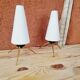 Art Deco bedside lamps, pair