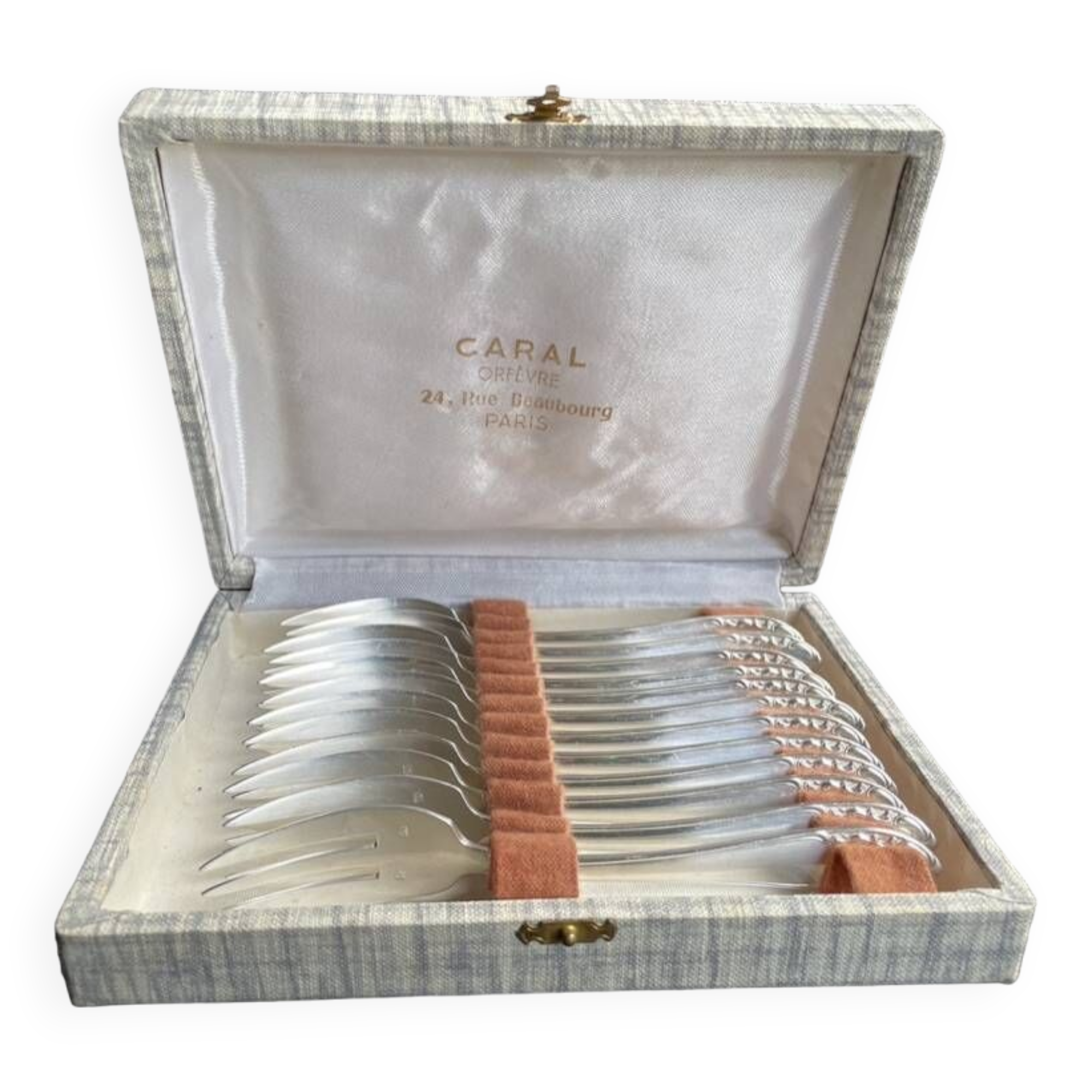 12 Dessert Forks – Goldsmith Paul François Guillaumot